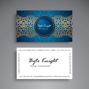 Black And White Polygonal Business Card BC141