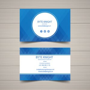 Blue Abstract Business Card BC105