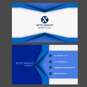 Blue geometric card vc167