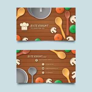 Business Card With Food BC161