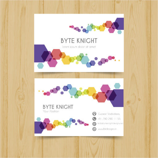 Colorful Business Card BC114 1 Colorful Business Card BC114