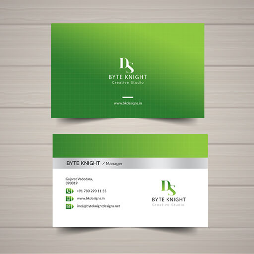 Green And White Business Card BC118 1 Green And White Business Card BC118