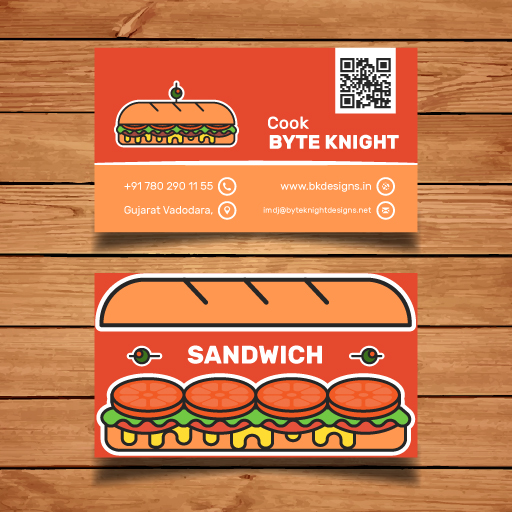 creative club sandwich business card bc166 bkdesigns