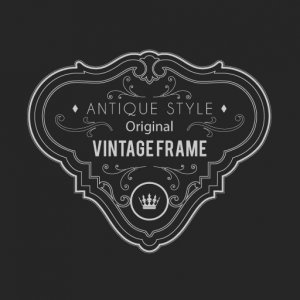 Vintage Handdrawn label Frames VF104