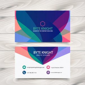 modern Colorful Business Card BC155