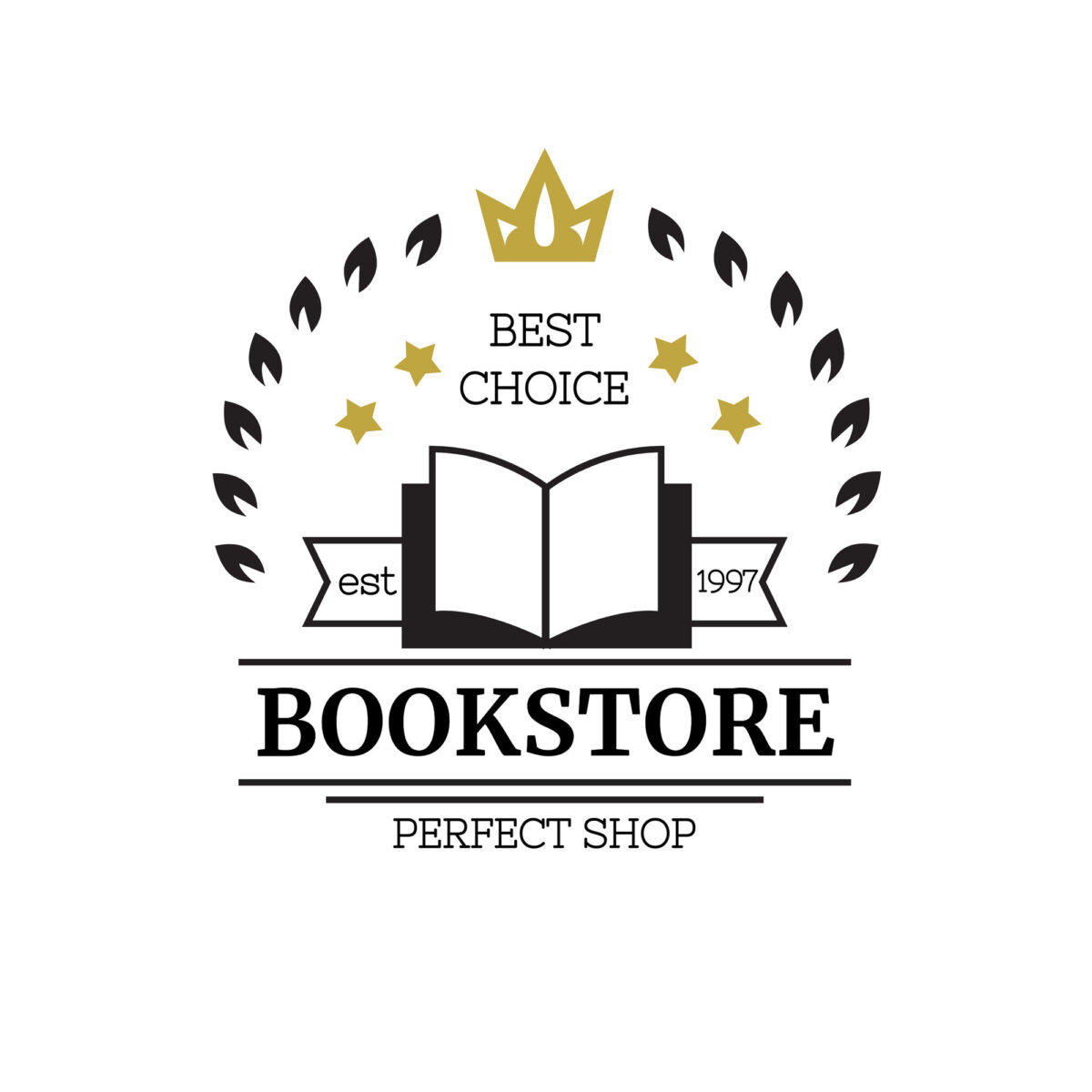 Online Book Store Logo Generator Free Customize Logo Maker Tool