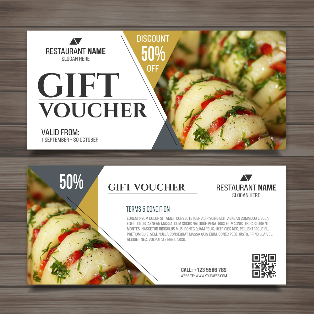 Food Voucher BB163 Front BK Designs